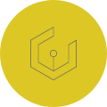 results-reported-line-icon-in-yellow-circle